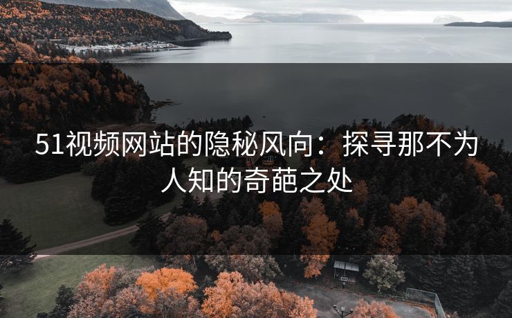 51视频网站的隐秘风向：探寻那不为人知的奇葩之处
